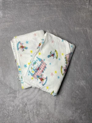 Manta bebé vintage humpty dumpty estrellas castillo recepción franela algodón 2 piezas Foto 1 de 4