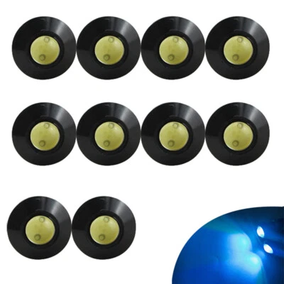 10pcs Blue LED Eagle Eye Light 12V 9W Daytime Running DRL Backup Car Rock Lamp - Image 1 of 4