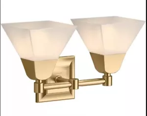 Kohler Lighting 23687-Ba02 Memoirs 2-Light Moderne Brushed Brushed Gold Sconce - Picture 1 of 4