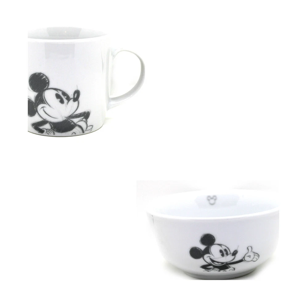 2tlg. Disney Micky Maus Mickey Mouse Schale Bowl Schüssel & Kaffeebecher Tasse - Bild 1 von 1