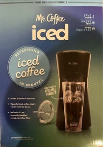 Mr. Coffee Single Serve Iced Coffeemaker With Reusable 22oz Tumbler - New In Box - Picture 1 of 2