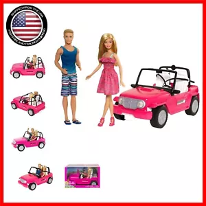 Summer Fun 2-Seater Beach Cruiser with Barbie in Sundress & Ken in Swim Gear - Picture 1 of 8