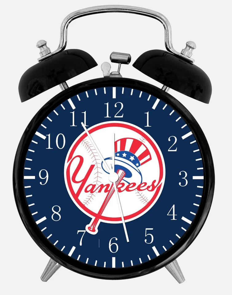 New York Yankees Alarm Desk Clock 3.75" Home or Office Decor W103 Nice For Gifts - Image 1 of 1