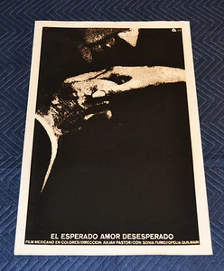 Póster original de la película serigrafía cubana 1977.Esperado amor desesperado.Mexicana. - Imagen 1 de 3