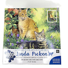 Cat Kitten Linda Picken 1000 Piece Jigsaw Puzzle 27x20 with Poster NEW Sealed