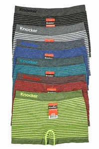Boy's Junior Pack of 6 Seamless Nylon Boxer Briefs Sets - Picture 1 of 23