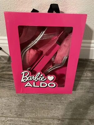 Barbie™ x ALDO Bombas Transparente Estrás Corazón Adorno Punta Punta Cordones (NUEVO EN CAJA) Foto 1 de 4