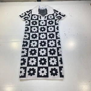RSQ TILLYS Knit Stretch retro flower Sweater DRESS Sz Womens Jrs S  - Picture 1 of 4