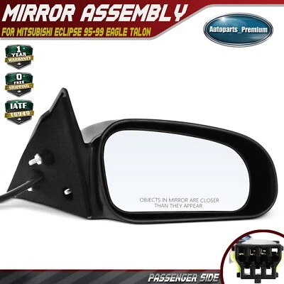 Passenger Power Mirror for Mitsubishi Eclipse 1995-1999 Eagle Talon 1995-1998 - Image 1 of 4