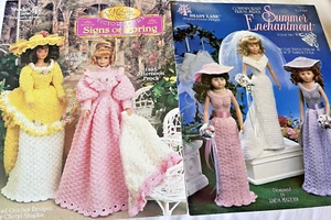 Tread Crochet Patterns SIGNS OF SPRING and SUMMER ENCHANTMENT 15" Fashion Doll - Picture 1 of 5