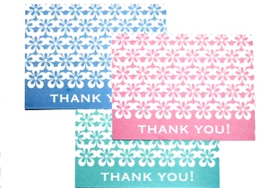 6 TARJETAS NOTA AGRADECIMIENTO CORRESPONDENCIA EN BLANCO MOTIVO 'ENCAJE DE PAPEL' HERMOSA CALIDAD - Imagen 1 de 1