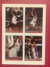 2005-06 Bazooka 4-on-1 Stickers Dwyane Wade Allen Iverson Jay-Z Amare Stoudemire