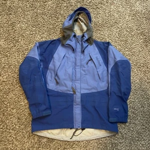Marmot Gore Tex XCR Jacke Damen Gr. L blau Full Zip Kapuze Winter gebraucht - Bild 1 von 12