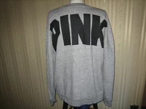 victoria secret PINK sweatshirt M gray - Picture 1 of 5