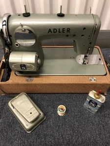 Rare Vintage Adler 152 West Germany Home Portable Machine W/ Case WORKING - Picture 1 of 12