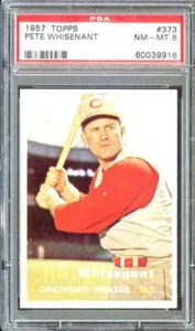 1957 TOPPS #373 PETE WHISENANT PSA 8 (RC) REDS - Picture 1 of 2