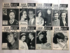15x Revues NOIR ET BLANC Année 1960 (1er semestre) Princess Margaret F. Sagan - Picture 1 of 2