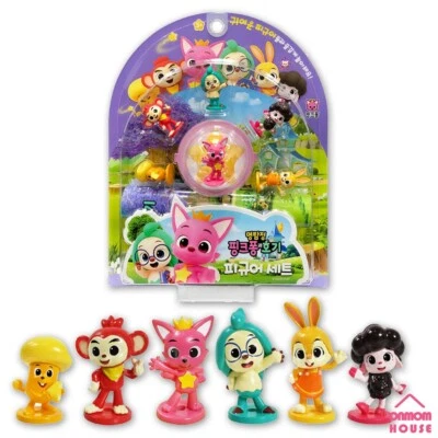 Pinkfong Detective Pinkfong Hogi Wonder Star Figure Set 6EA Korea Toy