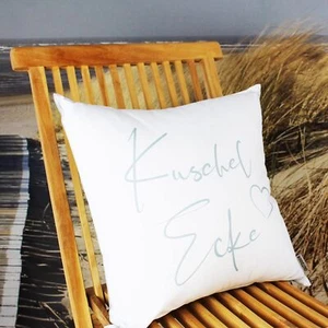 Outdoor Kissen Kuschelecke Creme wasserabweisend schmutzabweisend 45x45 cm - Bild 1 von 6