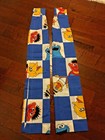 NEW Boutique Vintage Sesame Street Approx 63 Inch Long Window Curtains USA Made