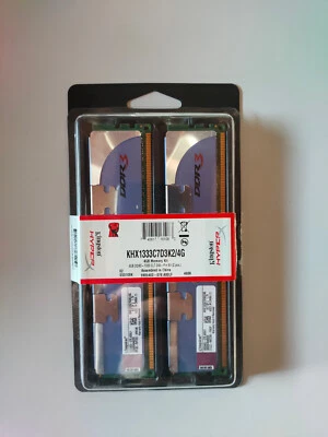 Ram DDR3 Kingston Hyperx 4gb (2x2gb) khx1333c7d3k2/4gx - Immagine 1 di 2