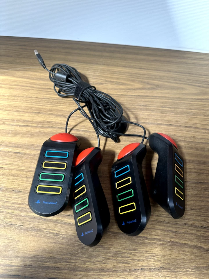 Official Wired Buzz Controllers Buzzers USB Connector PS2 PS3 - Tested & Working - Image 1 of 3