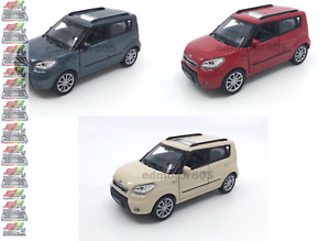 KIA Soul 1:34-1:39 DIECAST Car Cream / Blue Gray/ Red Model COLLECTION New