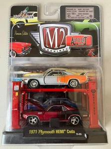 Castline M2 Machines Auto-Lift 2-Pack 1971 Plymouth HEMI Cuda 11-03 NIP - Picture 1 of 5