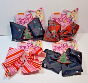 Jojo Siwa Holiday Clip On Hair Bows New 3 Designs - Picture 1 of 7