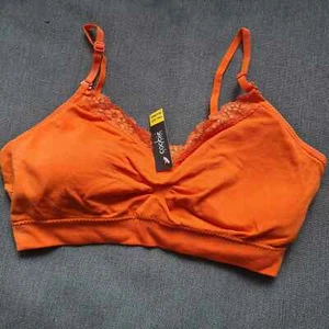 Coobie Intimates Wire-free Bra One Size Removable Cups & Straps 9042 Orange NWT - Picture 1 of 2