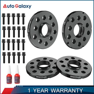 4X 5x100mm/5x112mm Wheel Spacers & 20 Lug Bolts For Audi A6 S4 A4 A3 VW Jetta CC - Picture 1 of 12