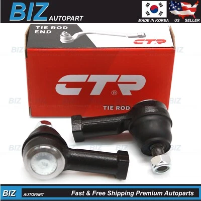 CTR 2PCS Outer Tie Rod Ends for 2001-2006 Hyundai Santa Fe OE# 56820-3B000 - Image 1 of 4