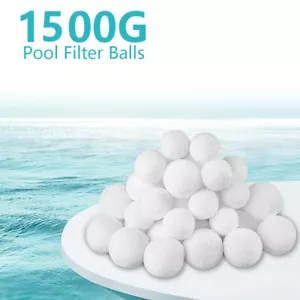 3.3 lbs Pool Filter Balls, Fiber Filtration Media for Swimming Pool Sand Filters - Picture 1 of 10