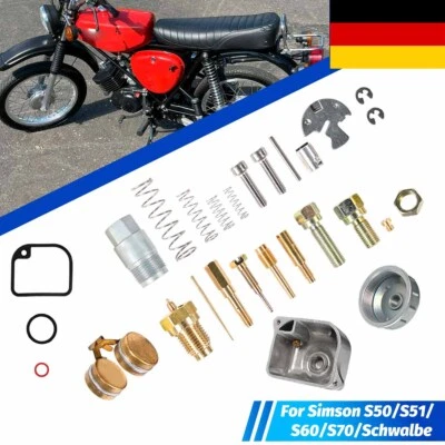 Vergaser Reparatur Satz 16N1-11 / 16N1-12 komplett Für Simson S50 S51 S70 Mopeds