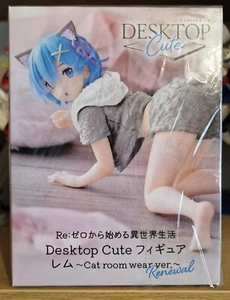 Re: Zero Rem Taito Desktop Cute Cat Room Wear Figure - Picture 1 of 6