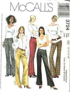 Pantalones Pantalones McCalls patrón costura 3724 faltas talla 12-18 - Imagen 1 de 2