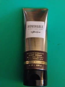 NEW Bath & Body Works Men's HONORABLE Ultimate Hydration Body Cream 8 oz - Picture 1 of 2