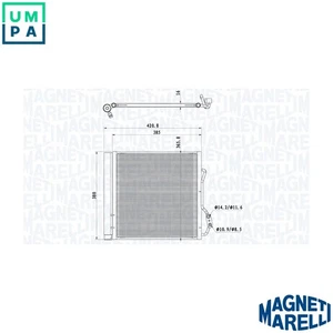 CONDENSER AIR CONDITIONING 350203921000 FOR SMART M160.910/160E6ALB05 0.6L 3cyl - Picture 1 of 9