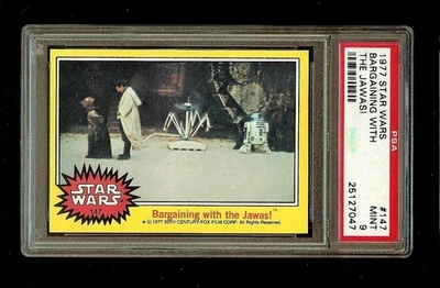 1977 Topps Star Wars Series 3 #147 Bargaining with the Jawas! PSA 9 #2471 - Image 1 of 2
