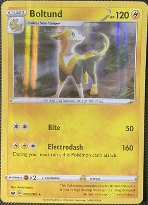 Boltund 076/202 Swsh01: Sword & Shield Holo - Pokémon Card - Image 1 of 2