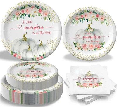 Little Pumpkin Baby Shower Decorations A Little Pumpkin is on the Way Baby Sh... — 第 1/4 张图片