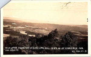 RPPC Sweeping Photo of W.VA. & Maryland from Top of Sideling Hill Postcard - Picture 1 of 2