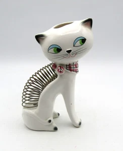 VINTAGE HOLT HOWARD JAPAN (1958) CERAMIC CAT LETTER/PENCIL HOLDER - ORIG. LABEL - Picture 1 of 5