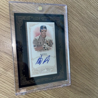 2012 Topps Allen & Ginter's - Framed Mini Autographs Anthony Rizzo #AGA-AR (AU) - Image 1 of 4