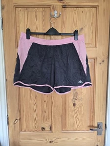 Pantalones Cortos Atléticos Adidas Gris Rosa Malla Correr Gimnasio Talla XL 20-22 - Imagen 1 de 3