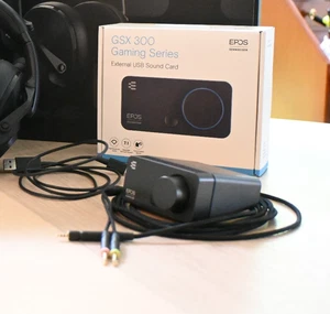 EPOS I Sennheiser GSX 300 Gaming Zewnętrzna karta dźwiękowa USB DAC 7.1 Dźwięk przestrzenny - Zdjęcie 1 z 2