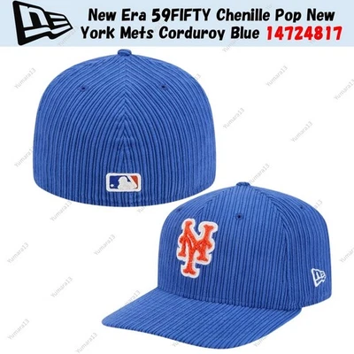 New Era 59FIFTY ciniglia pop New York Mets velluto a coste blu 14724817 - Immagine 1 di 4