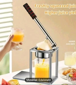 robuster manueller Saftpresse Orange/Zitrone - Bild 1 von 2