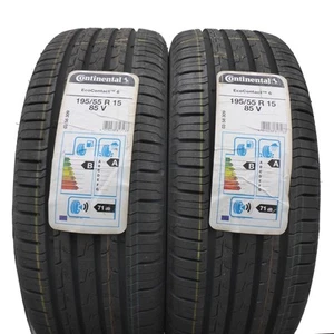 195 55 15 2x Continental 195/55 R15 85V Eco 6 Neumáticos 2018 como Nuevo Voll - Imagen 1 de 7