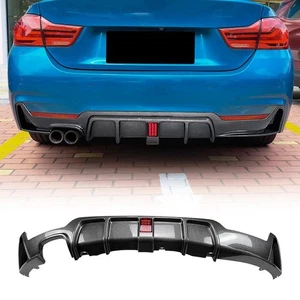 Rear Bumper Diffuser Lip For BMW F32 F33 F36 M Sport 2014-2020 Carbon Fiber Look - Picture 1 of 7